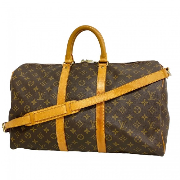 LOUIS VUITTON Brown Monogram Boston Bag - Picture 1 of 16